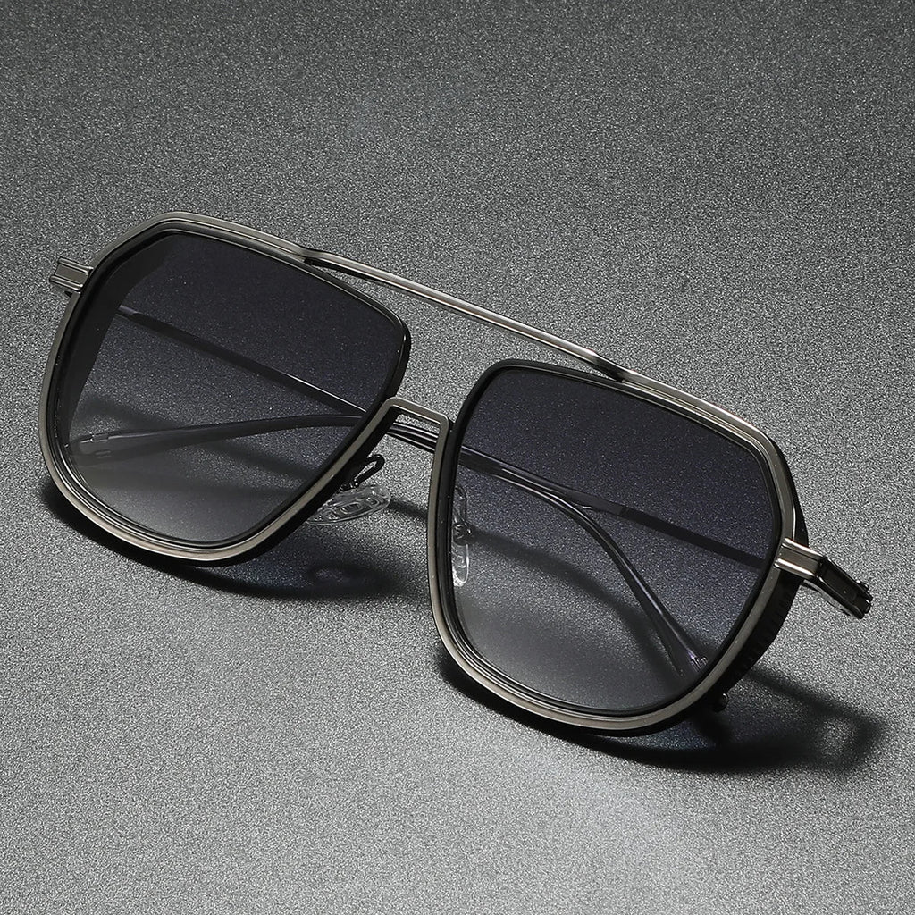 Aviator Sunglasses Gradient Lens Retro Frame – Ferro