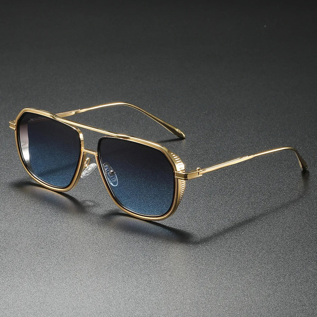 Aviator Sunglasses Gradient Lens Retro Frame – Ferro