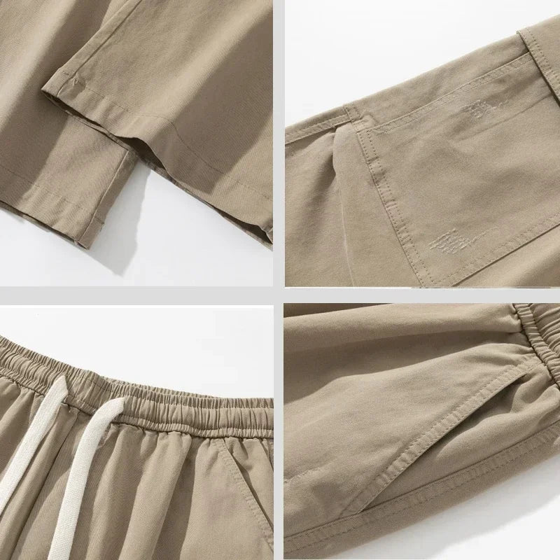 Wide-Leg Cargo Pants Relaxed Fit Streetwear – Langston