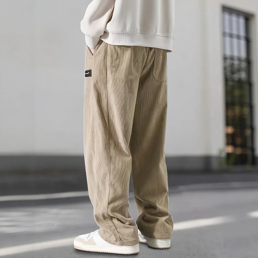 Corduroy Sweatpants Fine-Wale Stretch with Deep Pockets – Fen