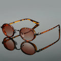 Oval Retro Sunglasses Metal Hinge UV400 Lenses – Zarro