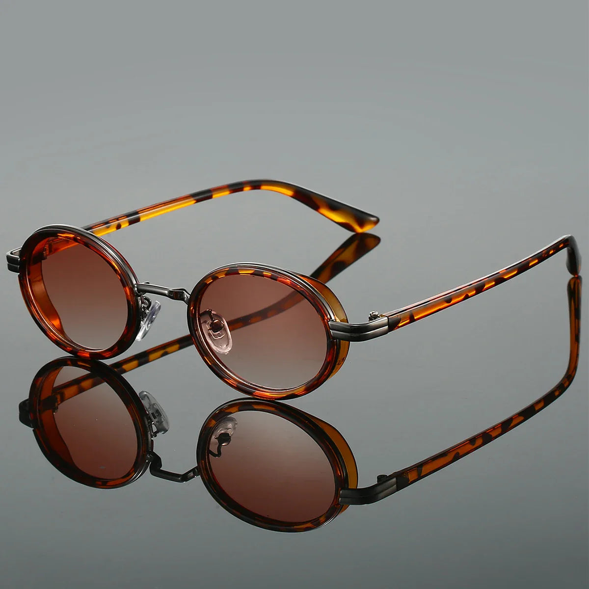 Oval Retro Sunglasses Metal Hinge UV400 Lenses – Zarro
