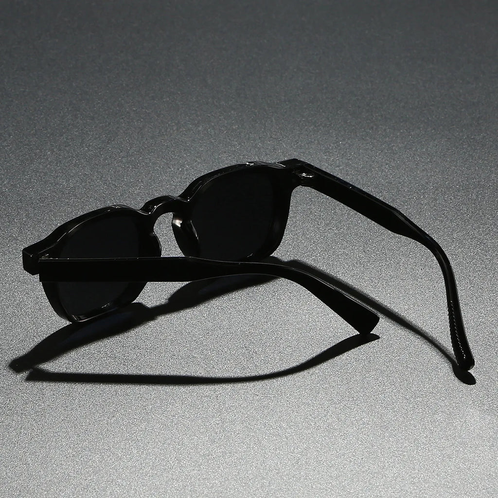 Oversized Chunky Acetate Sunglasses Wide Frame Bold Angles – Garro