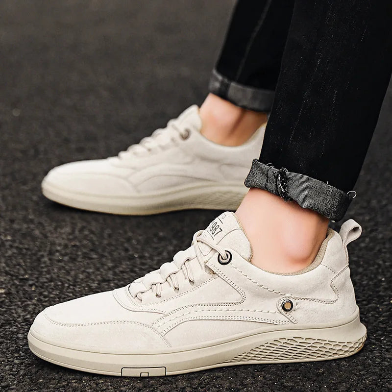 Suede Sneakers Breathable Mesh Lining Cushioned Insole – Carvo