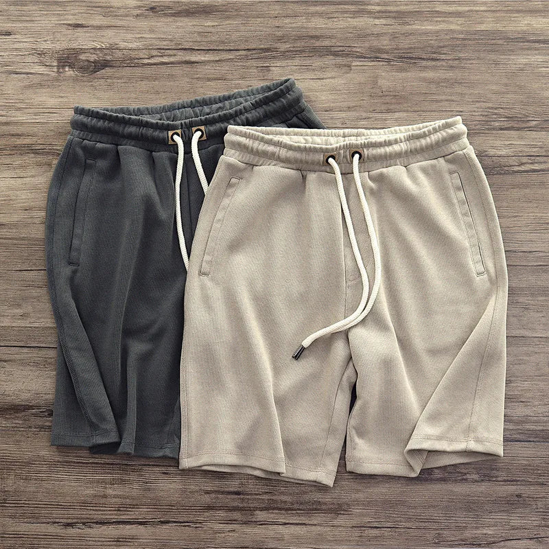 Knit Blend Drawstring Shorts Relaxed Fit – Ferron