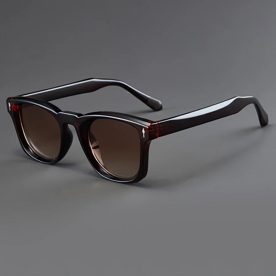 Square Gradient Acetate Sunglasses Chunky Temple UV400 – Maro