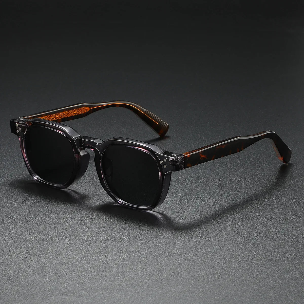 Oversized Chunky Acetate Sunglasses Wide Frame Bold Angles – Garro