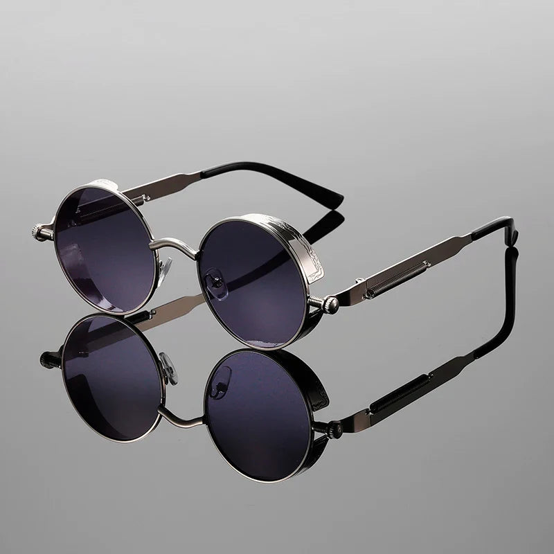 Round Metal Frame Sunglasses Anti-Reflective Lens – Riven
