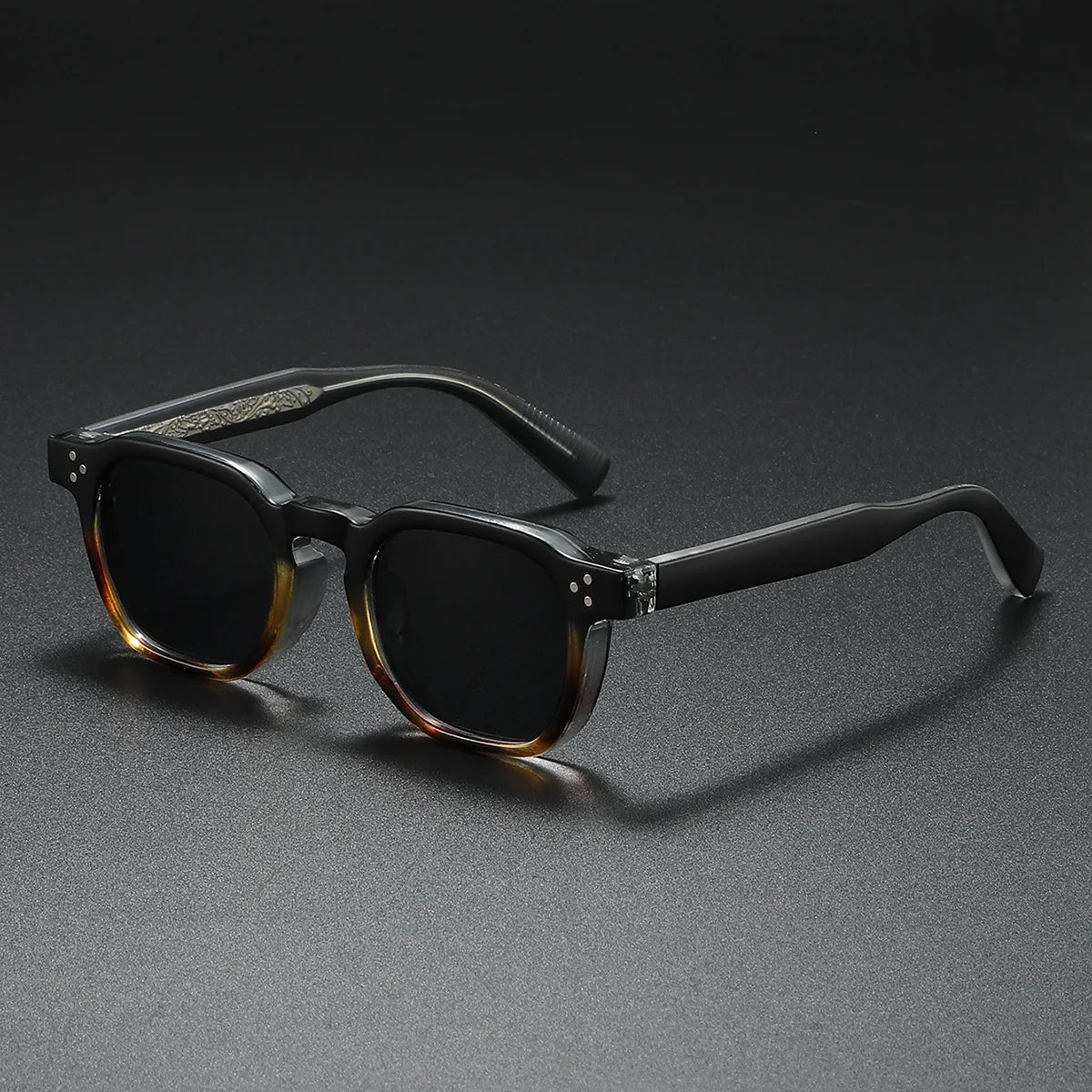 Oversized Chunky Acetate Sunglasses Wide Frame Bold Angles – Garro