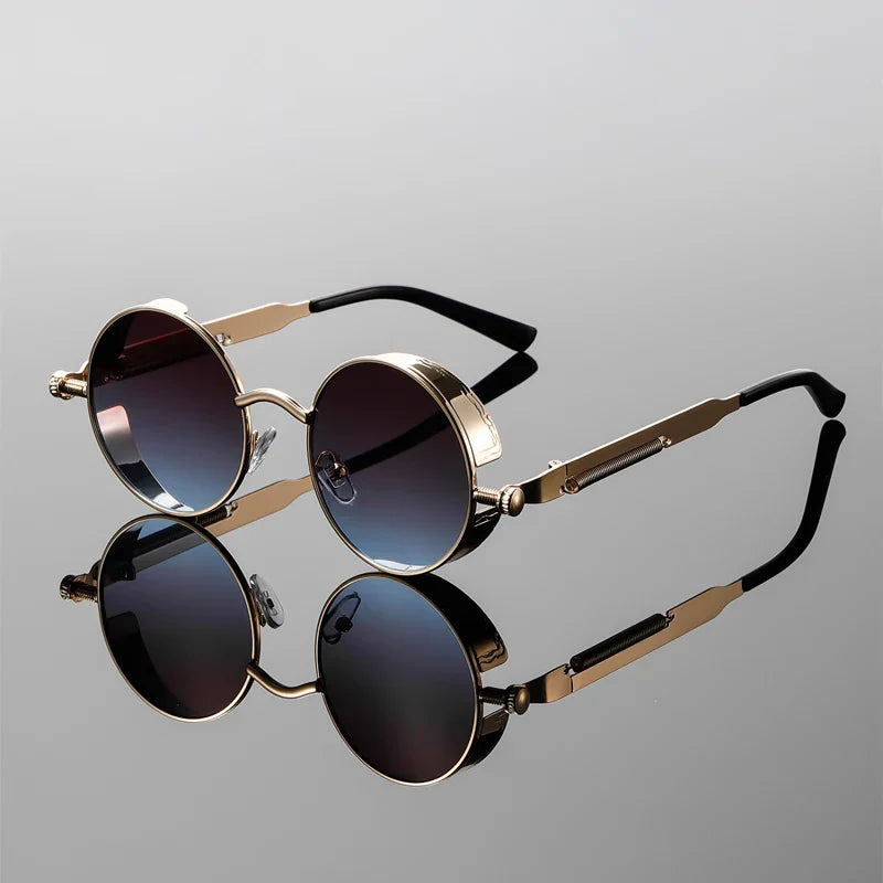 Round Metal Frame Sunglasses Anti-Reflective Lens – Riven