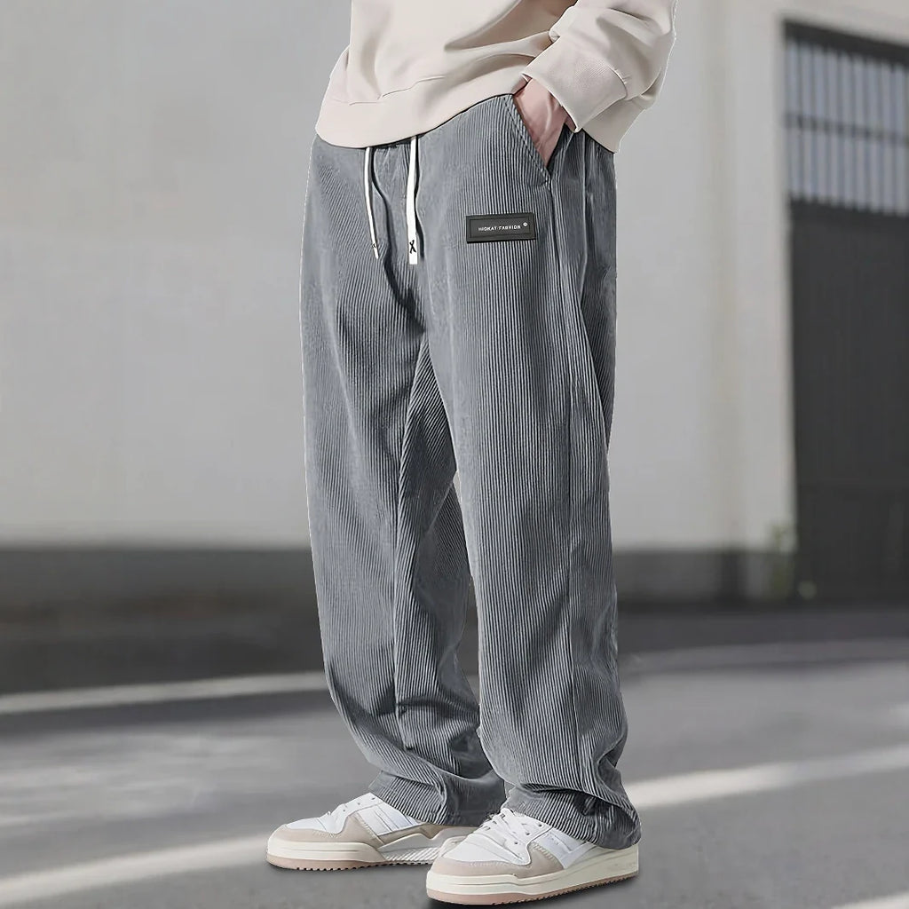 Corduroy Sweatpants Fine-Wale Stretch with Deep Pockets – Fen