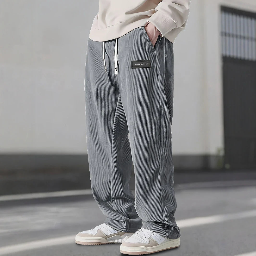 Corduroy Sweatpants Fine-Wale Stretch with Deep Pockets – Fen