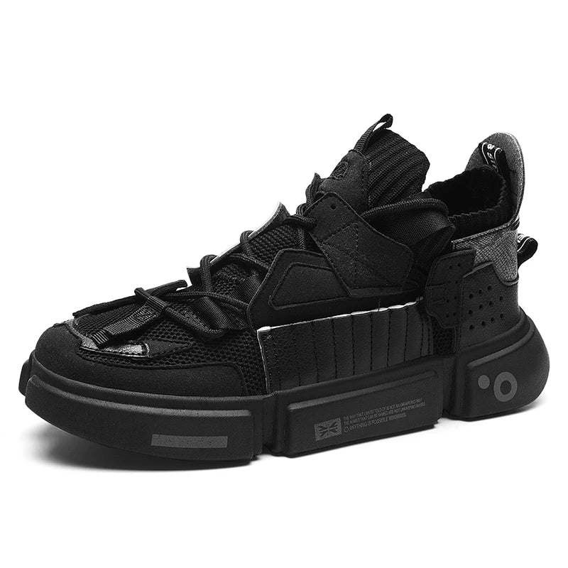 Asymmetrical Sneaker Layered Support Shock-Absorbing Sole – Flint