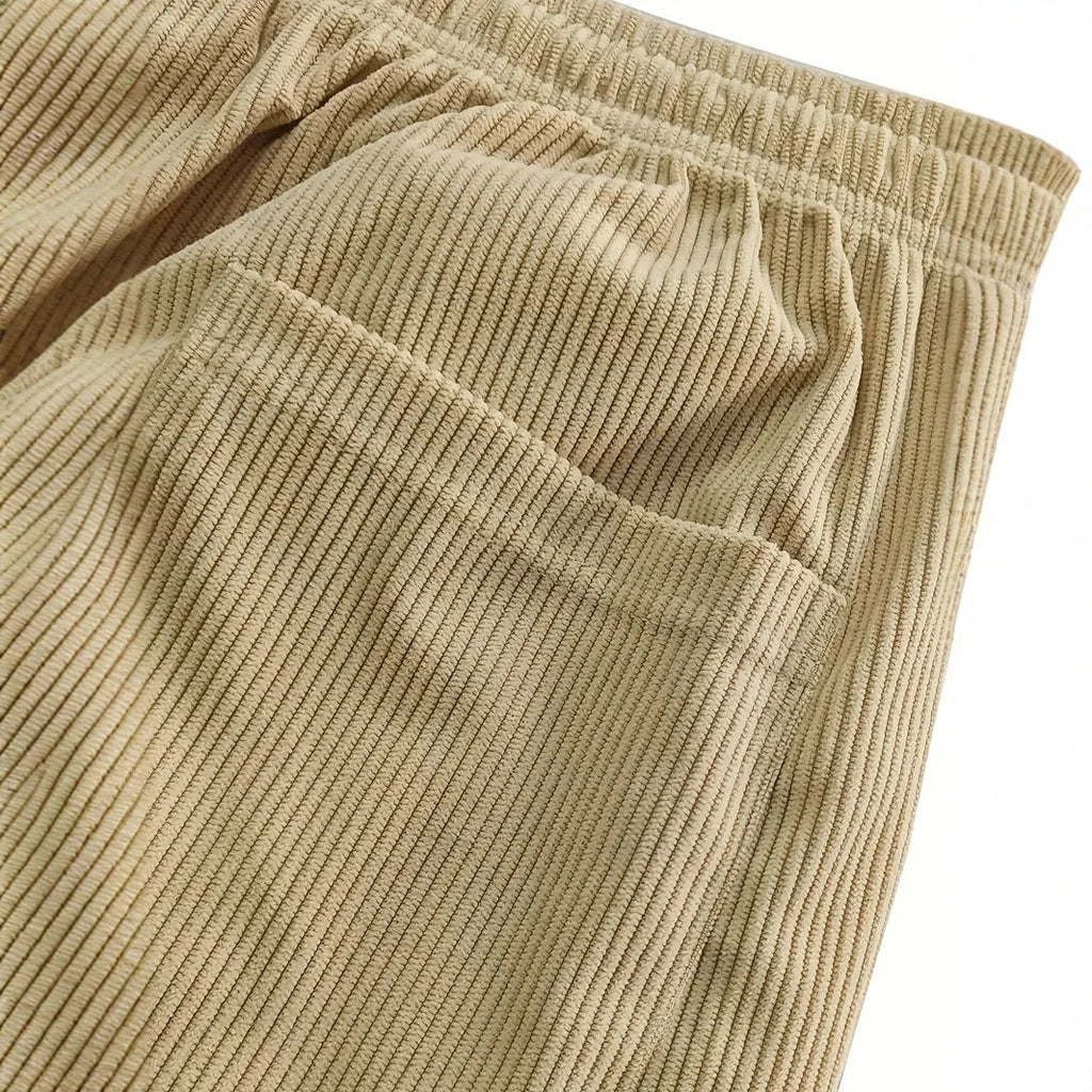 Corduroy Sweatpants Fine-Wale Stretch with Deep Pockets – Fen