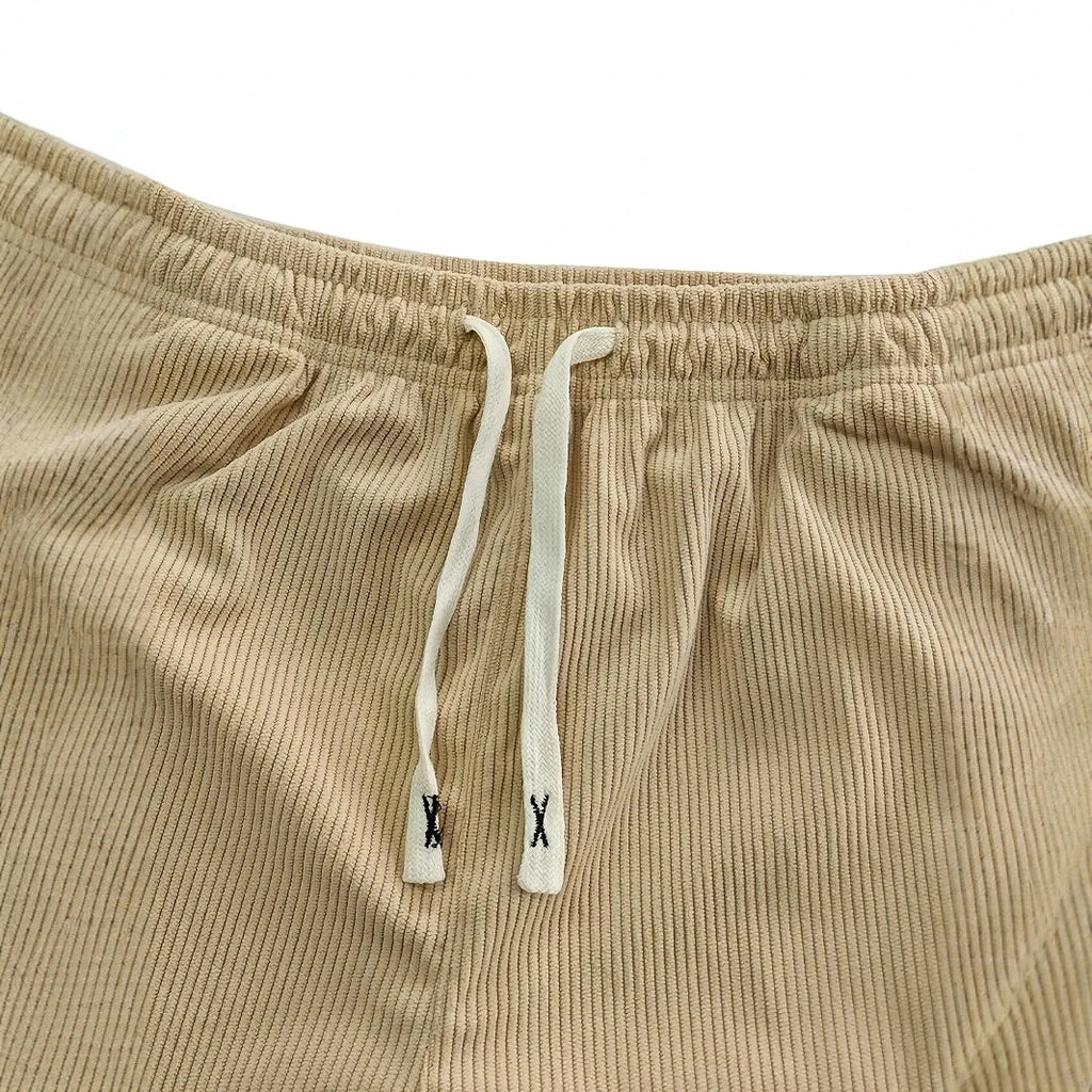 Corduroy Sweatpants Fine-Wale Stretch with Deep Pockets – Fen