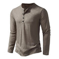 Cotton Henley Slim Fit Short Sleeve – Pave