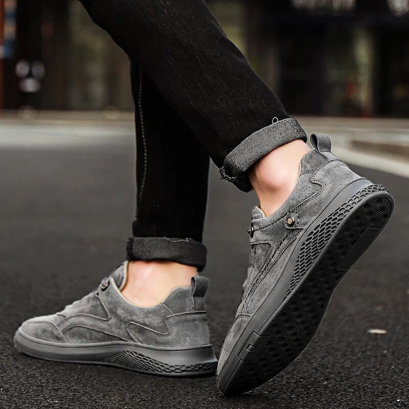 Suede Sneakers Breathable Mesh Lining Cushioned Insole – Carvo
