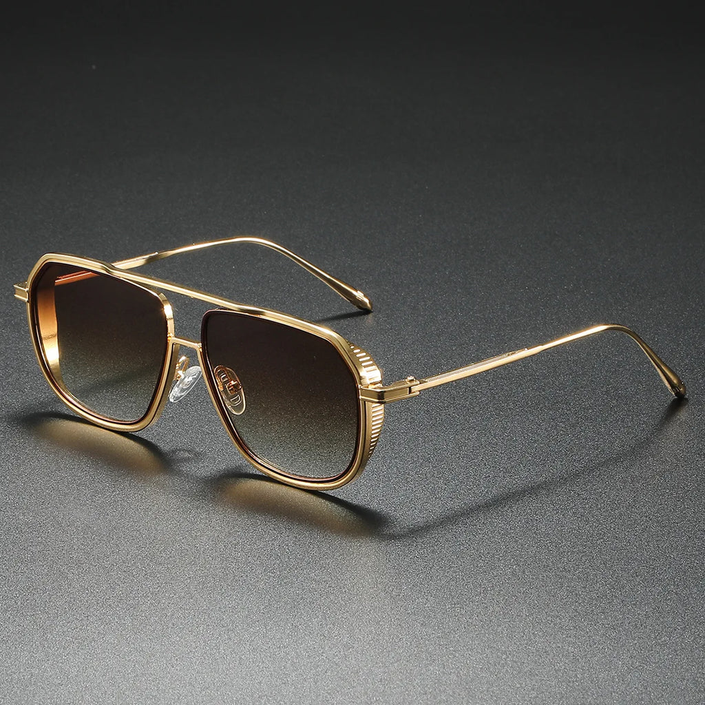 Aviator Sunglasses Gradient Lens Retro Frame – Ferro