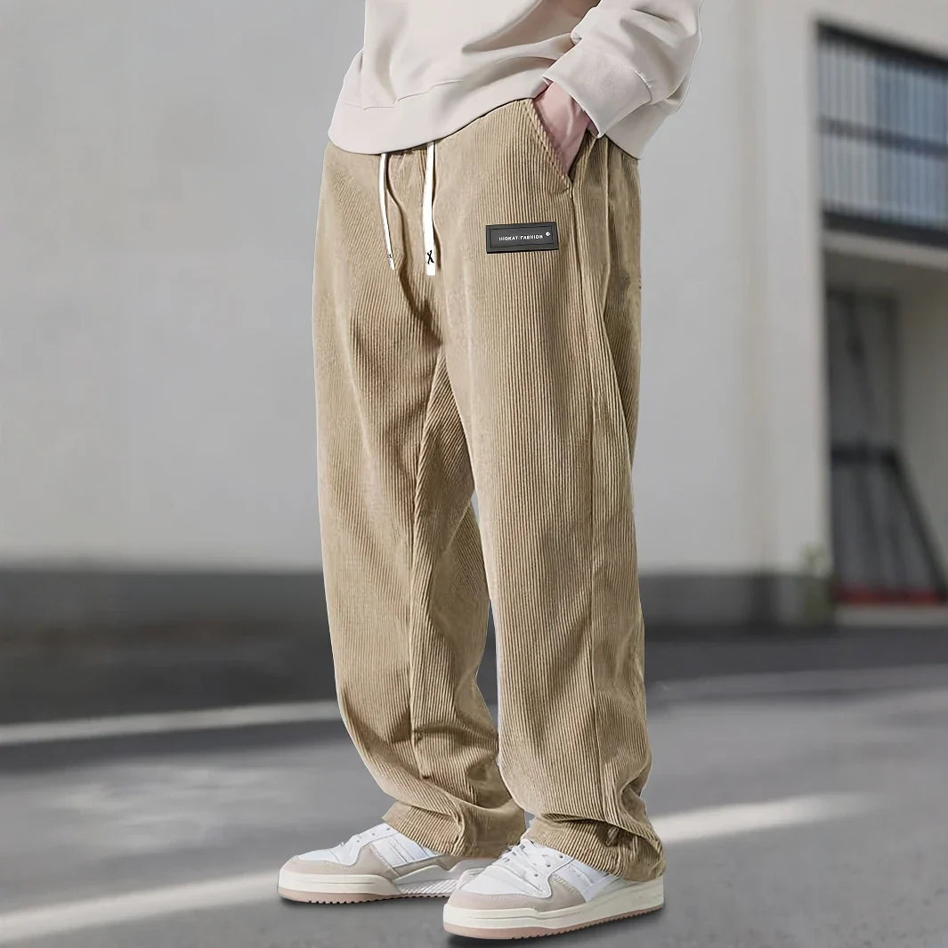 Corduroy Sweatpants Fine-Wale Stretch with Deep Pockets – Fen