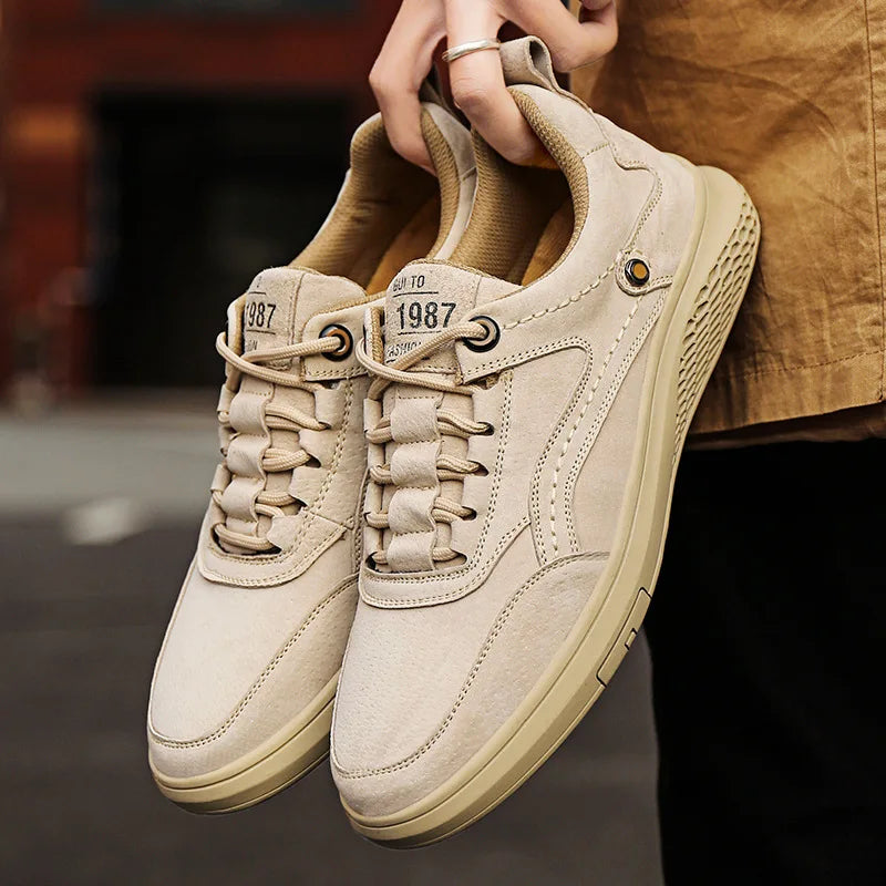 Suede Sneakers Breathable Mesh Lining Cushioned Insole – Carvo