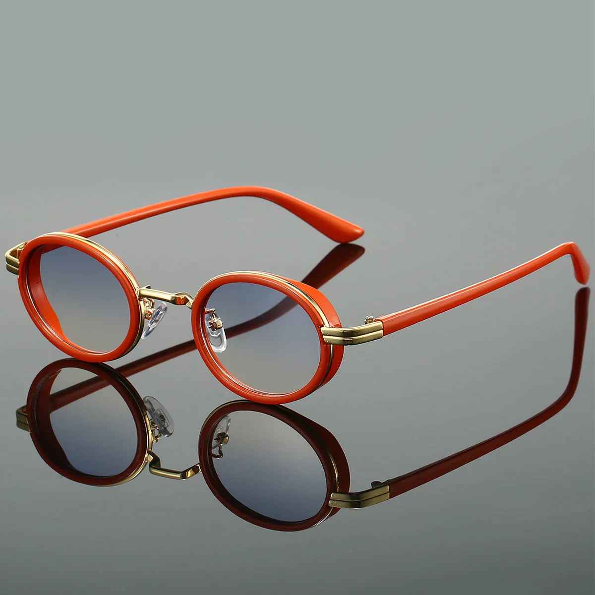 Oval Retro Sunglasses Metal Hinge UV400 Lenses – Zarro