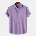 Linen Cotton Blend Shirt Spread Collar Classic Fit – Pier