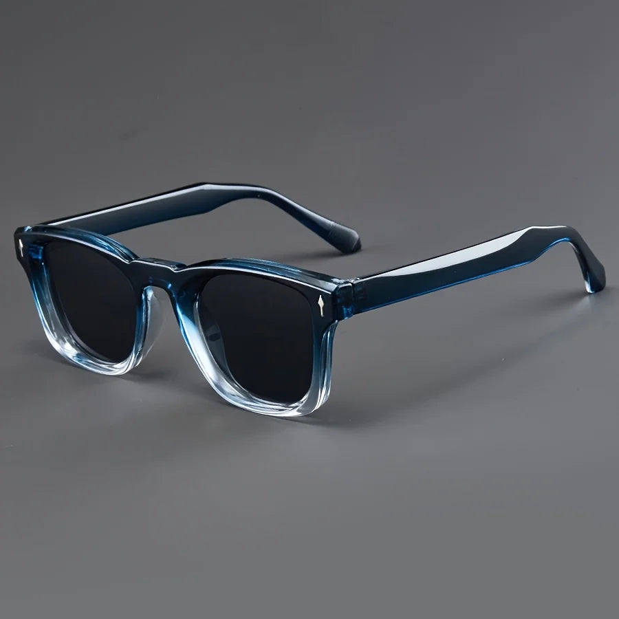 Square Gradient Acetate Sunglasses Chunky Temple UV400 – Maro