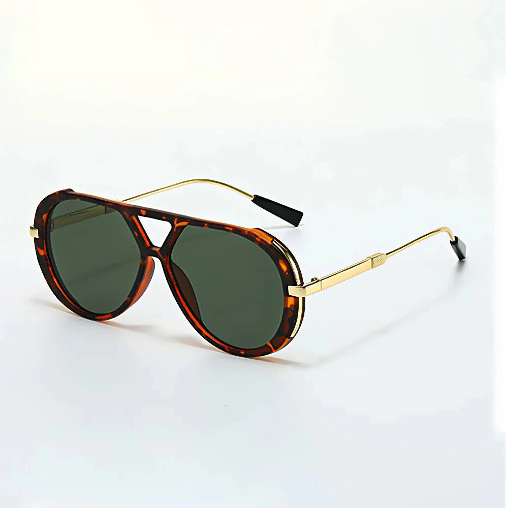 Aviator Sunglasses Polished Metal Frame – Caldo