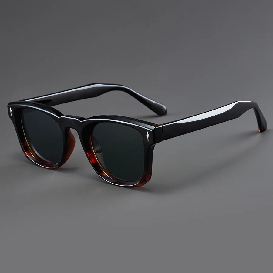 Square Gradient Acetate Sunglasses Chunky Temple UV400 – Maro