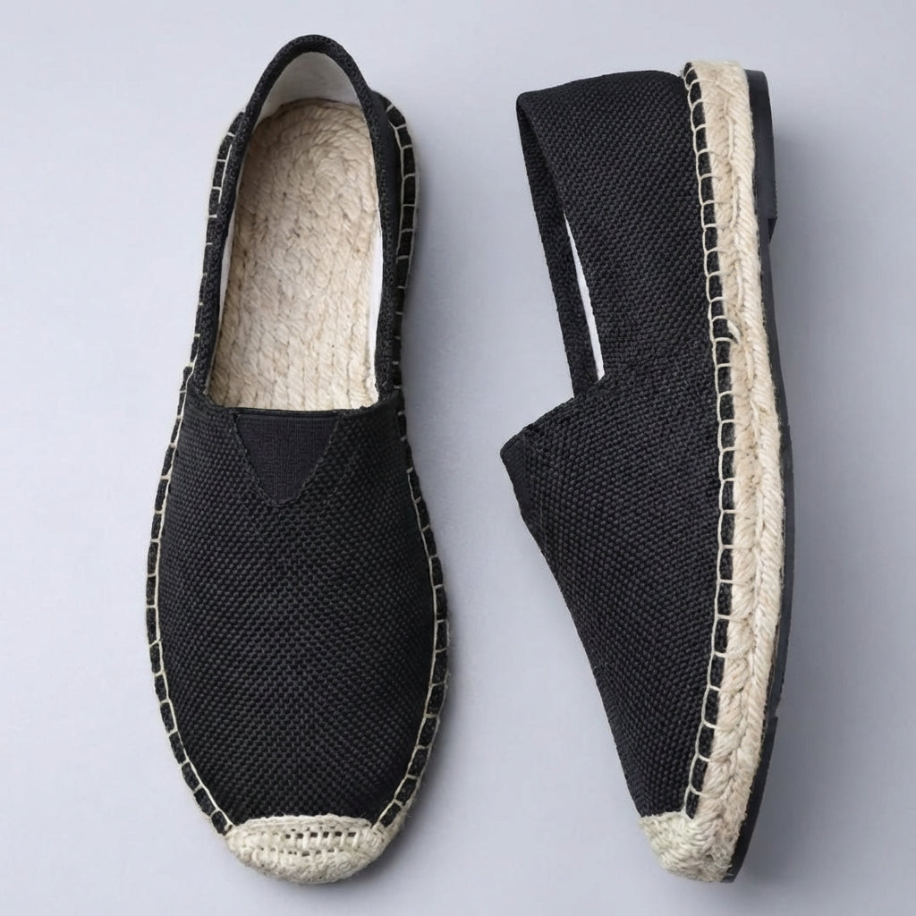 Espadrilles Men Jute Sole Slip-On Orthopedic Cushioned – Saldo
