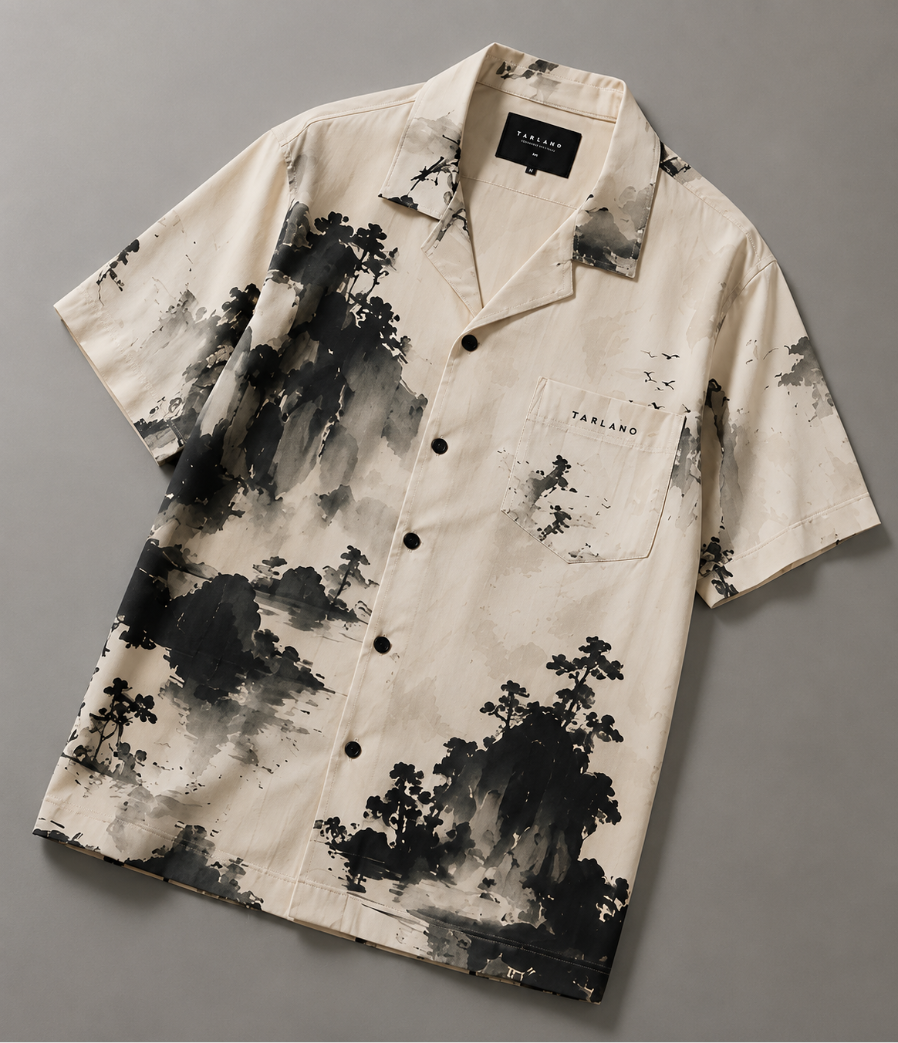 Sumi Coast Camp Collar Shirt - Ivory