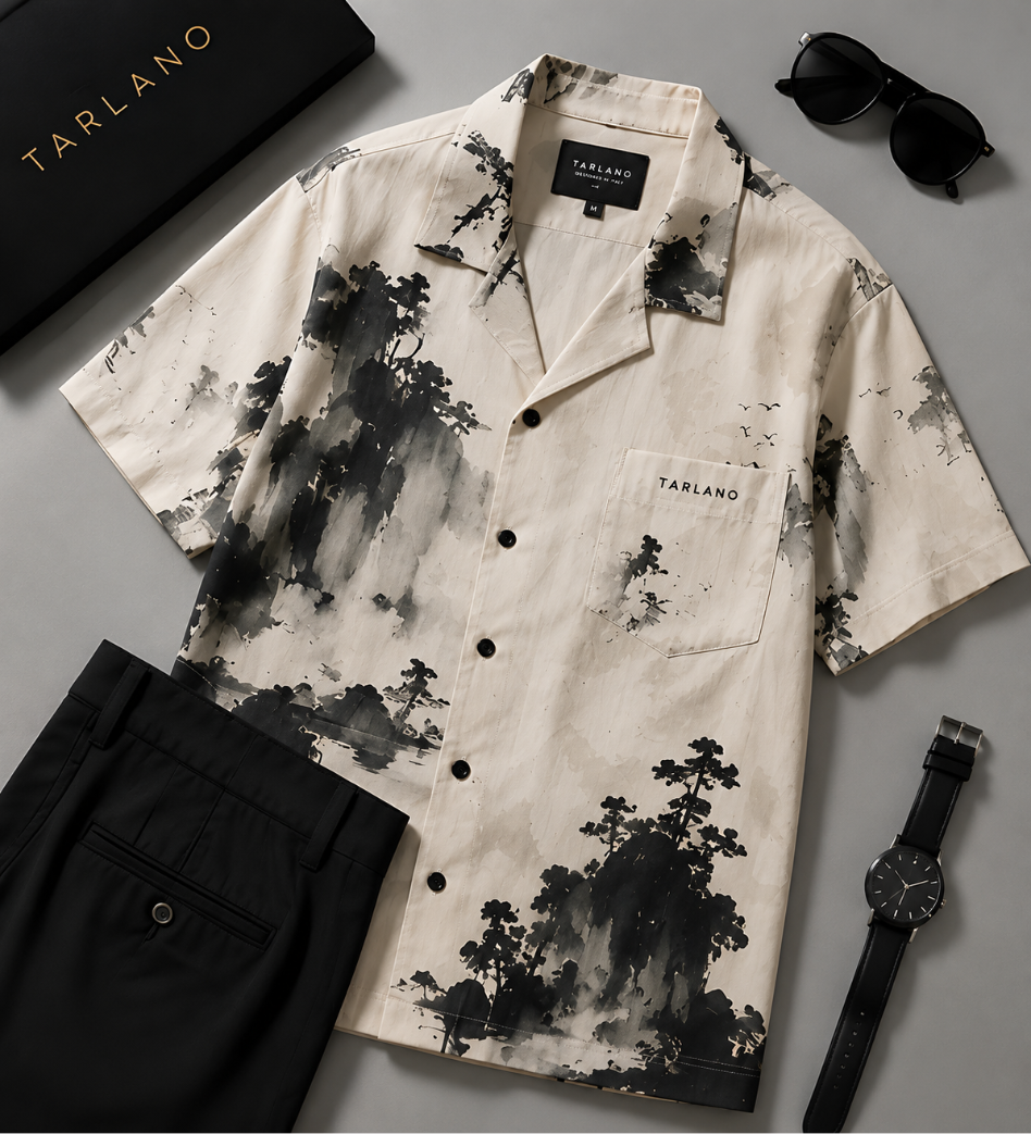 Sumi Coast Camp Collar Shirt - Ivory