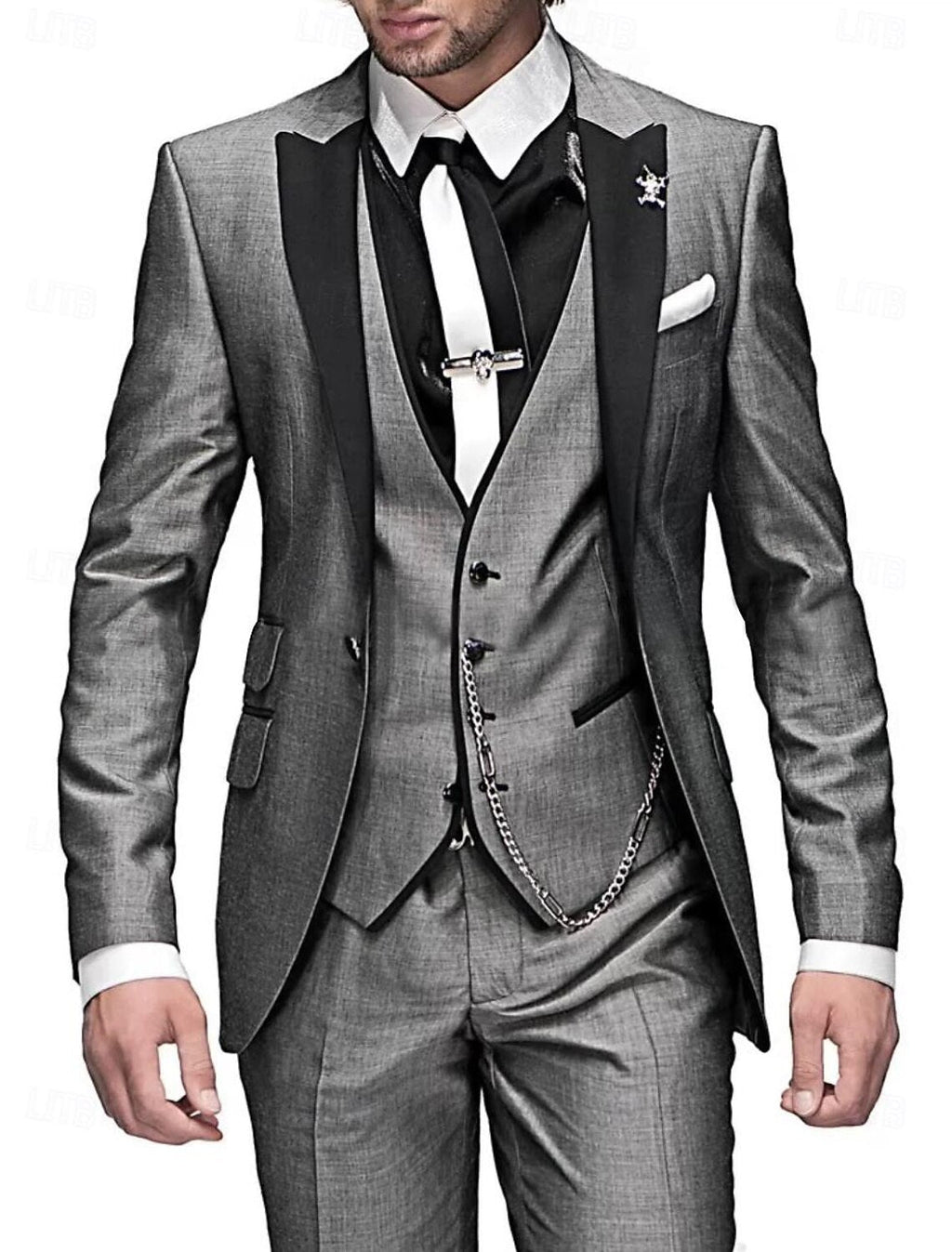 3-Piece Men's Suit Set Blazer Waistcoat Trousers – Darro