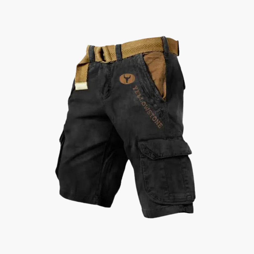 Cargo Shorts Lightweight Relaxed Fit Six-Pocket with Belt – Colter