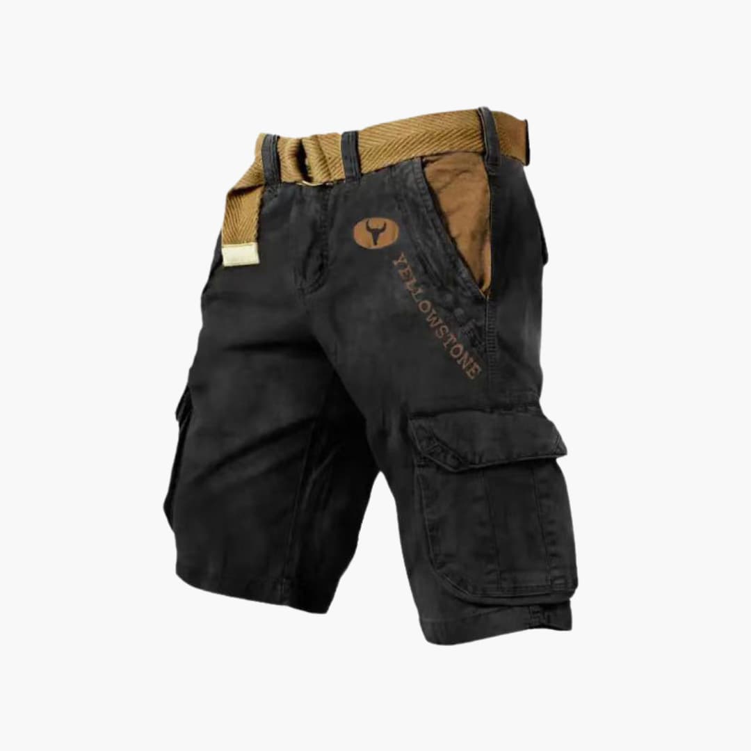 Cargo Shorts Lightweight Relaxed Fit Six-Pocket with Belt – Colter