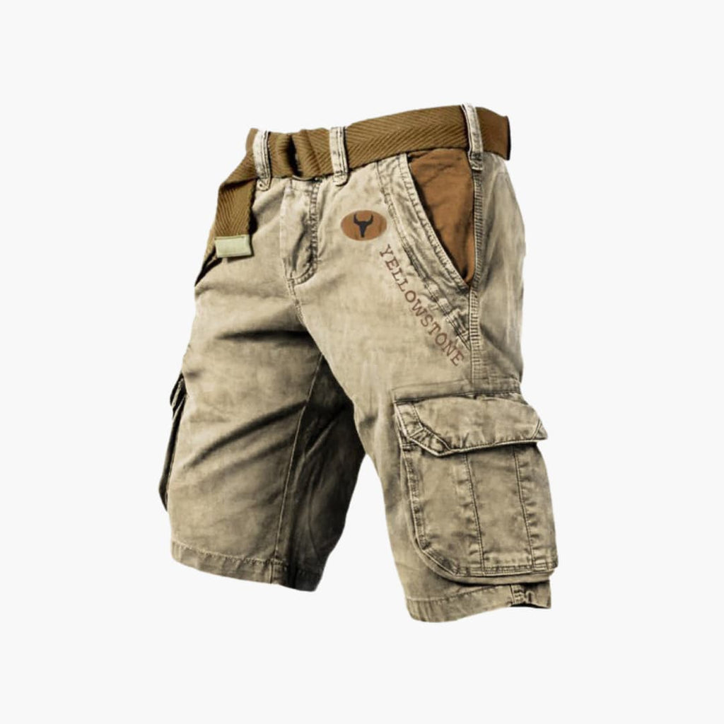 Cargo Shorts Lightweight Relaxed Fit Six-Pocket with Belt – Colter