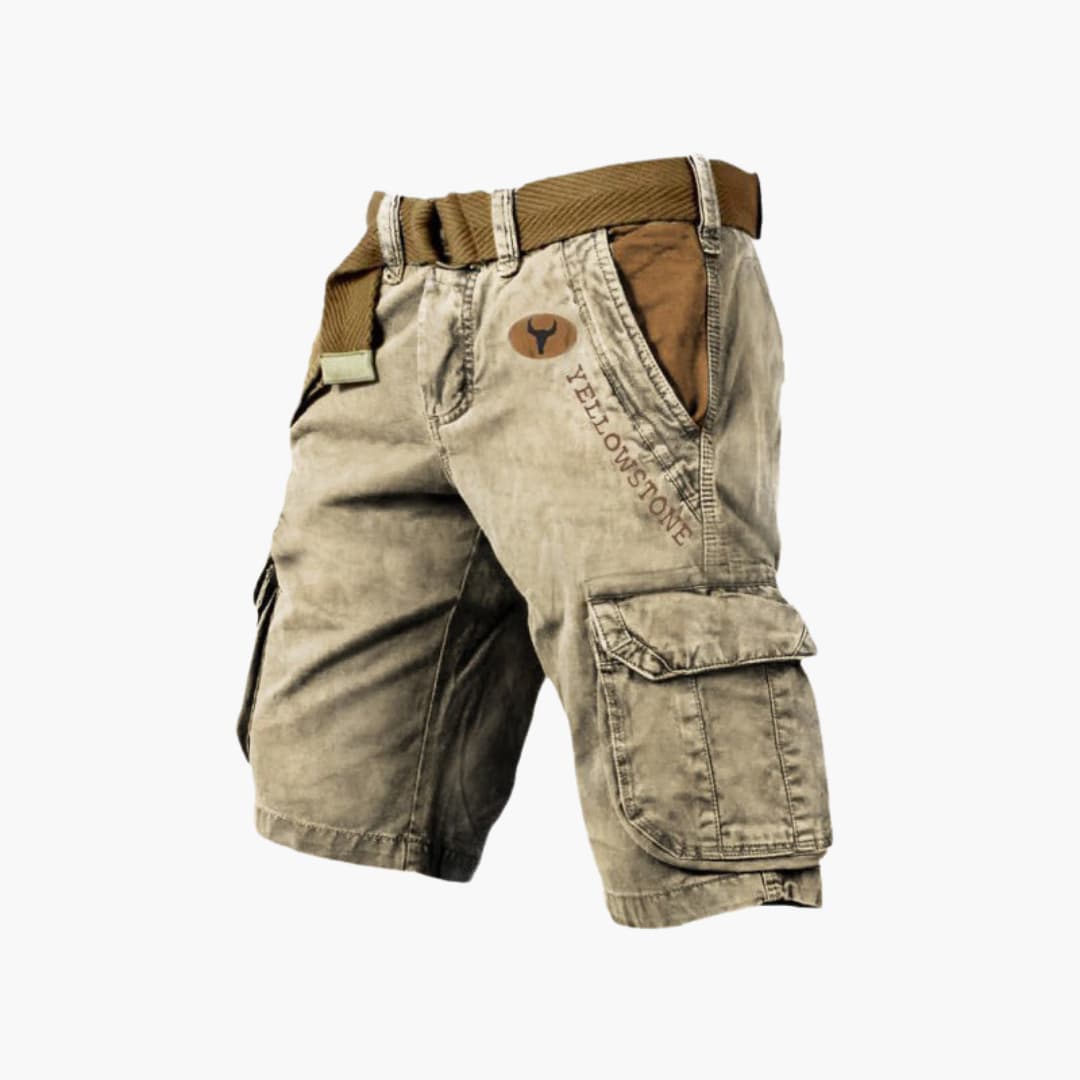 Cargo Shorts Lightweight Relaxed Fit Six-Pocket with Belt – Colter