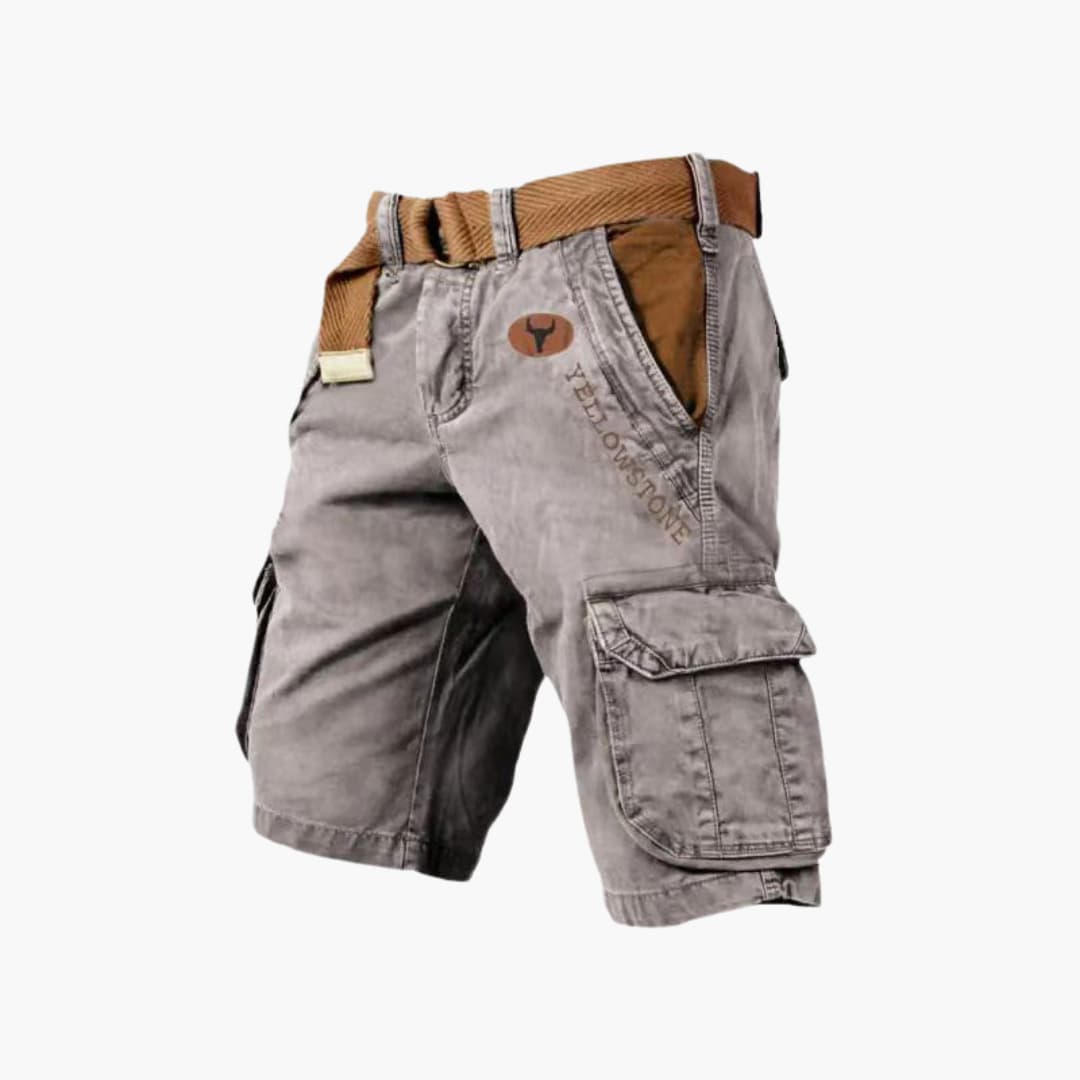 Cargo Shorts Lightweight Relaxed Fit Six-Pocket with Belt – Colter