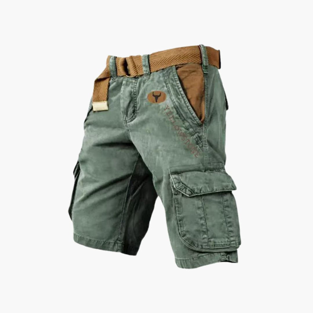 Cargo Shorts Lightweight Relaxed Fit Six-Pocket with Belt – Colter