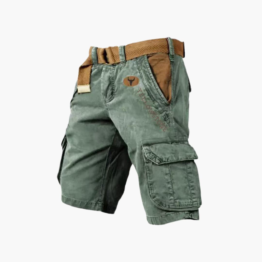 Cargo Shorts Lightweight Relaxed Fit Six-Pocket with Belt – Colter