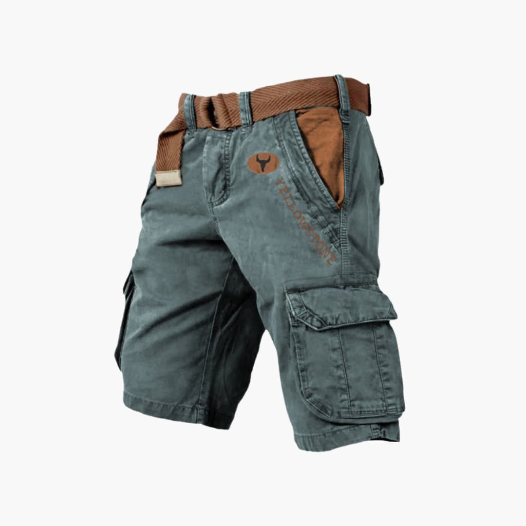 Cargo Shorts Lightweight Relaxed Fit Six-Pocket with Belt – Colter