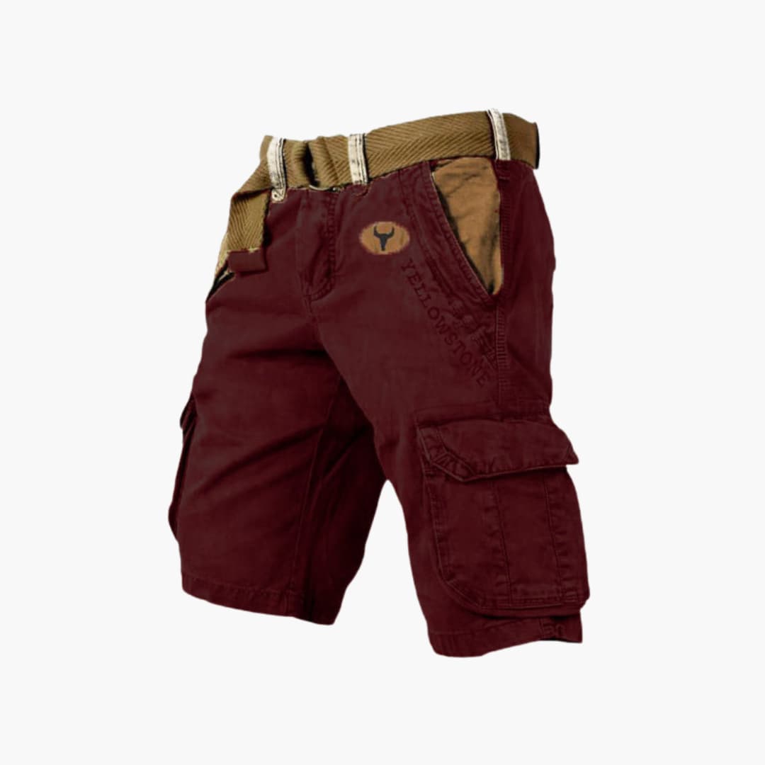 Cargo Shorts Lightweight Relaxed Fit Six-Pocket with Belt – Colter