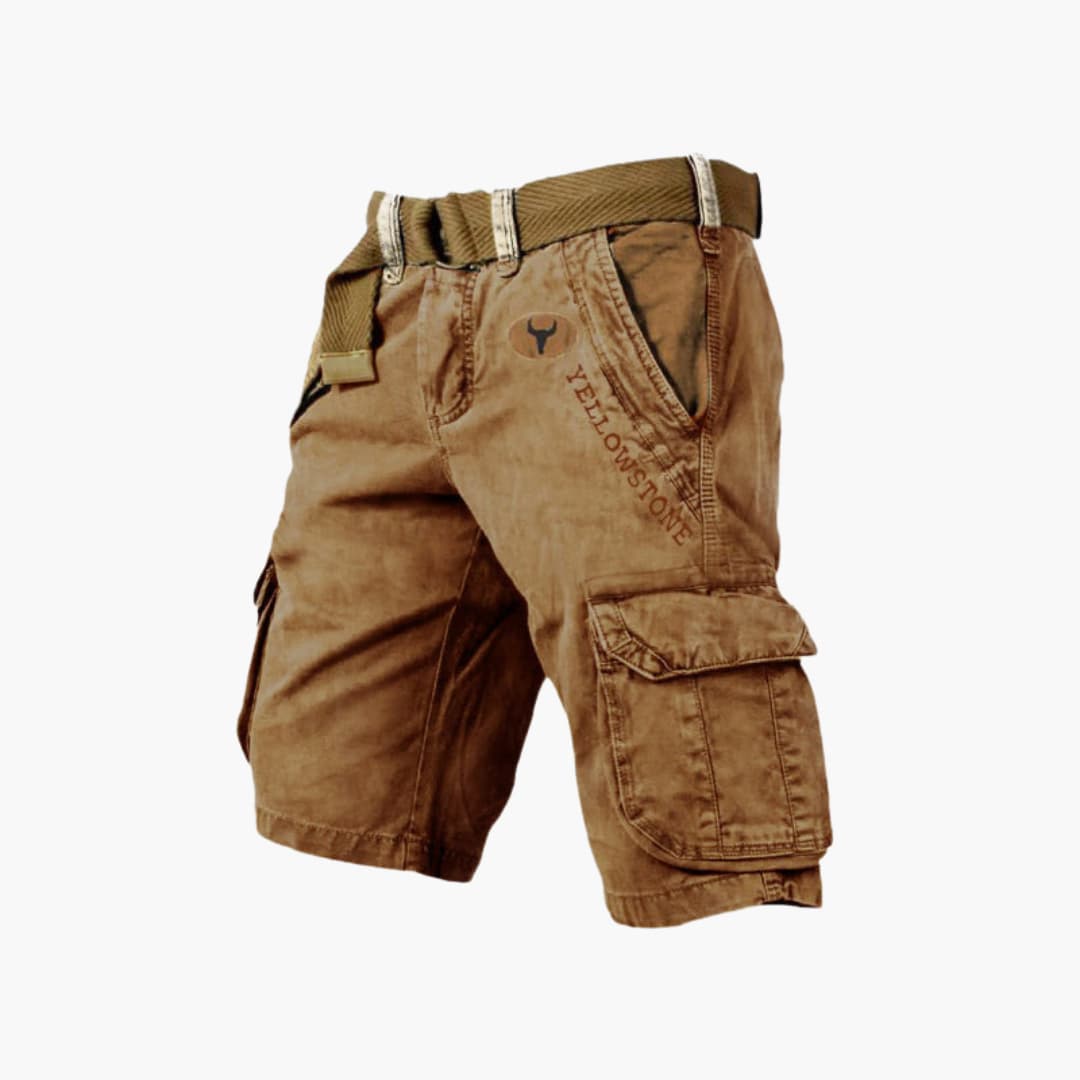 Cargo Shorts Lightweight Relaxed Fit Six-Pocket with Belt – Colter