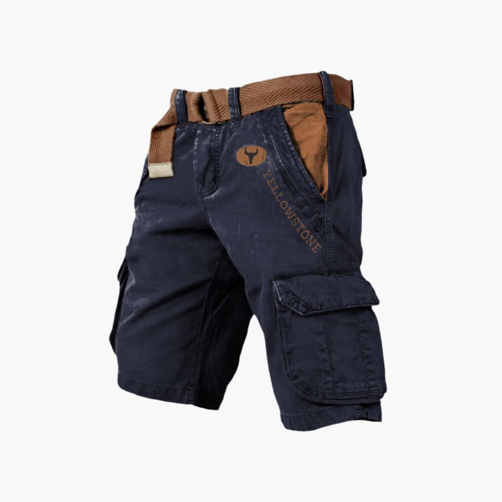 Cargo Shorts Lightweight Relaxed Fit Six-Pocket with Belt – Colter