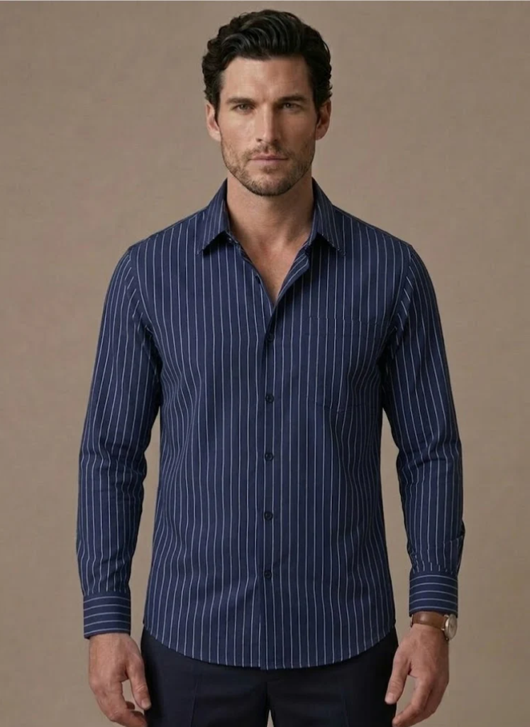 Cotton Striped Shirt Shop – Classic Button-Up