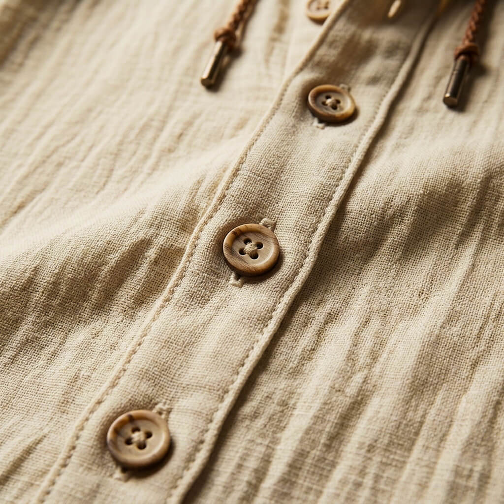 Hooded Zip Jacket Peruvian Cotton Linen Blend Lightweight – Quell
