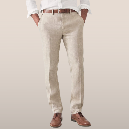 Linen Dress Pants Relaxed Tailored Fit – Wren