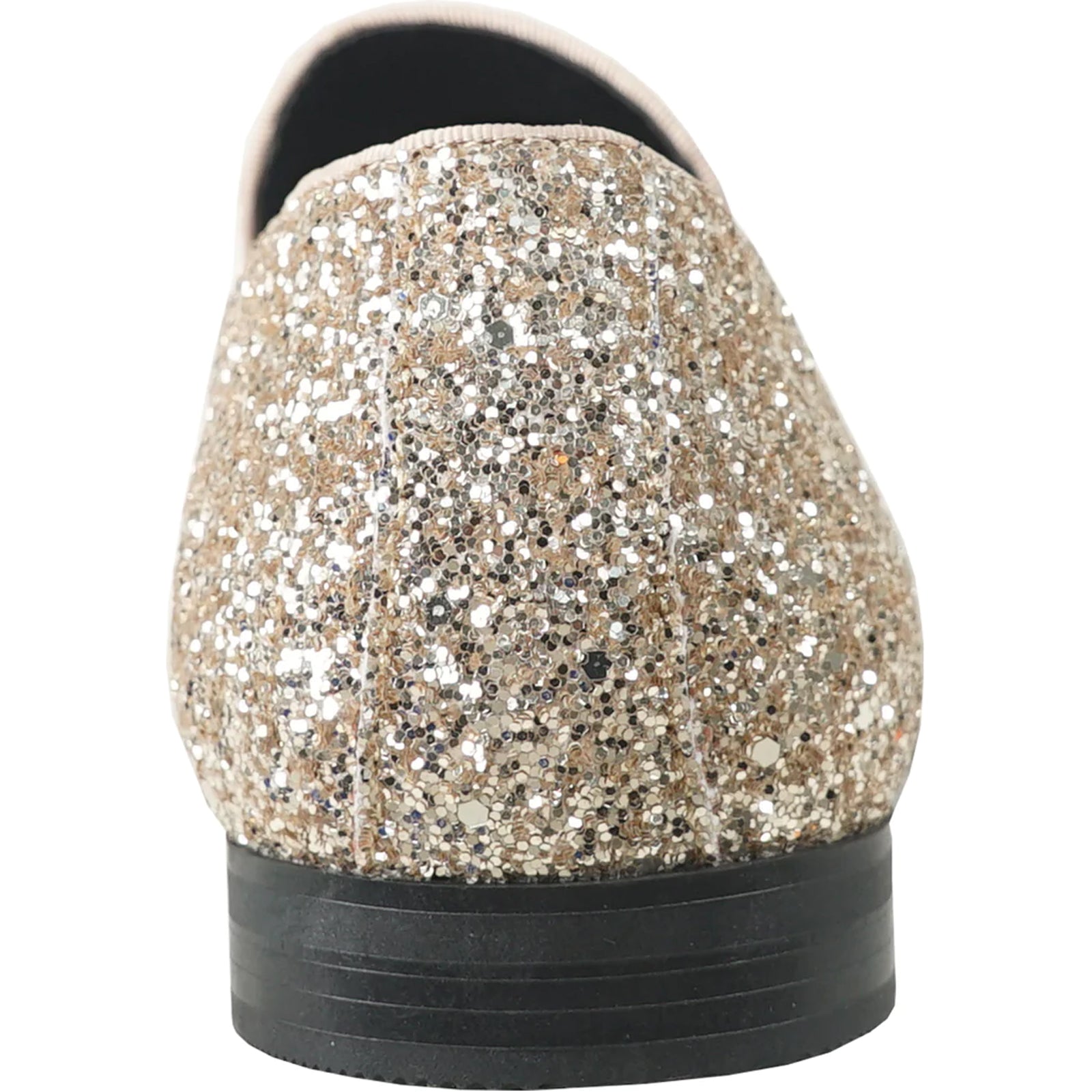 Sequin Glitter Loafer Buckle Detail Full-Size Range Gold – Glaro