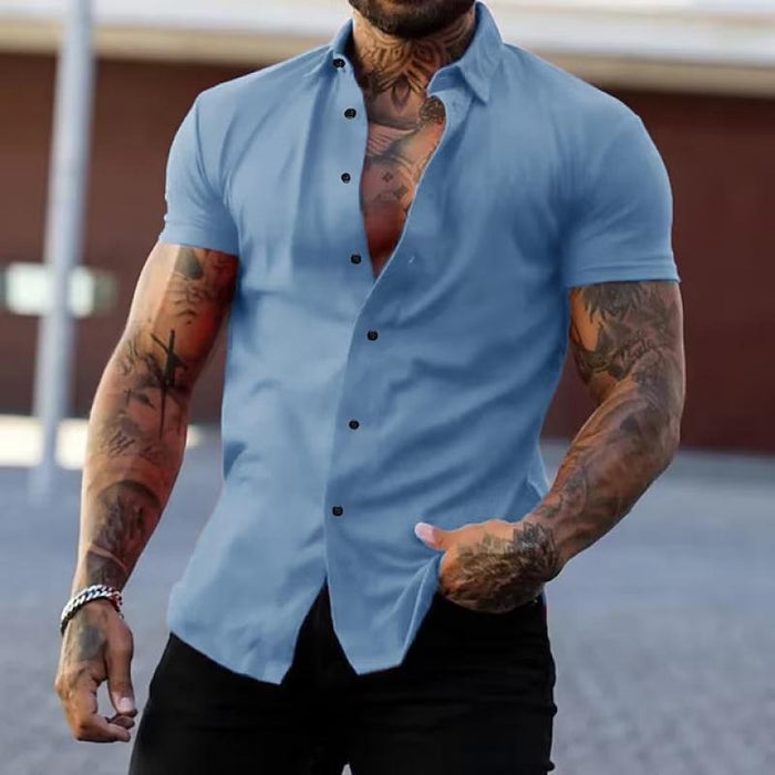 Muscle Fit Short Sleeve Shirt Moisture-Wicking Breathable – Arlo