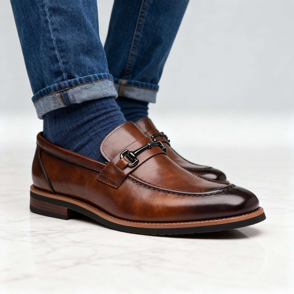 Leather Bit Loafer Hand-Stitched Cushioned Insole – Paldo